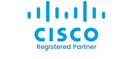 Cisco Certified Partner logo showing collaboration in IT training and networking solutions for students pursuing Cisco certifications.