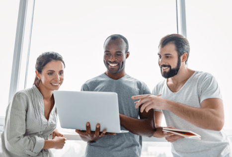 Laptop computer training session at MyComputerCareer for IT career development and tech skills.